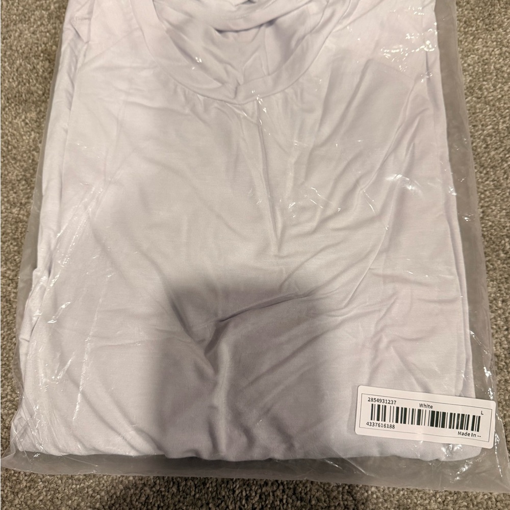 SPANX Women's Long Sleeve Tee - White - Picture 3 of 3